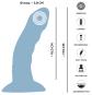 Vibrator Heart Guy Blue (17 cm, Ø 3,8 cm) 