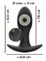 Anos Butt Plug mit Vibration (8,9 cm, Ø 3 cm) 