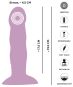Vibrator Heart Guy Purple (19,5 cm, Ø 4,5 cm) 