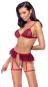 3-teiliges Dessous-Set Karo S