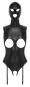 Busenfreier Kunstleder Straps-Body ouvert S