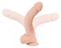 Biegsamer Dildo mit Saugfuß Large (29,5 cm, Ø 5,2 cm) 