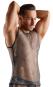 Armelloses Netz-Shirt Glitzersteinchen S