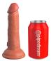 King Cock Elite 6“ Dual Density Silicone Cock Tan (17,8 cm, Ø 3,7 cm) 