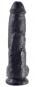 King Cock 10“ Cock with Balls (25,4 cm, Ø 5,1 cm) Black