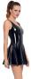 Lack Minikleid mit ausgestelltem Rockteil XS