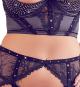 Offenes Hebe-Bustier, Strapsgürtel & String 75B/S