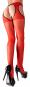 Straps-Strumpfhose Rot S/M