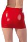 Roter Latex-Minirock S