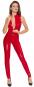 Roter Lack-Overall XS