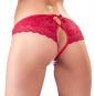 Roter Spitzenslip ouvert 