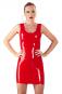 Rotes Latex-Minikleid M