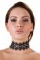 Stickereihalsband mit Strass 