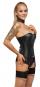 Straps-Corsage aus Leder XS