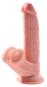 King Cock Plus 3D Triple Density Dildo mit schwingenden Hoden 24,5 cm