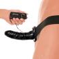 Vibrating Hollow Strap-On (17 cm, Außen-Ø 4,5 cm) 