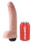 King Cock 9" Squirting Cock with Balls (23 cm, Ø 5 cm) Hautfarben Hell