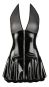 Ausgestelltes Lack-Kleid S