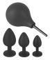 Black Velvets Anal Kit Dusche + 3 Plugs 
