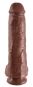 King Cock 11“ Cock with Balls (28 cm, Ø 6,4 cm) Brown
