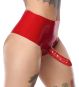 Roter Dildo-Slip aus Latex XL