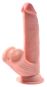 King Cock Plus 3D Triple Density Dildo mit schwingenden Hoden 24,5 cm