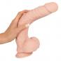 Biegsamer Dildo mit Saugfuß Large (29,5 cm, Ø 5,2 cm) 