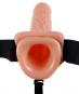 Fetish Fantasy Vibrating Hollow Strap-On with Balls 19 cm