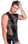 Ärmelloses Shirt im Lack-Netz-Mix S