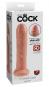 King Cock 7" Uncut Cock (17,8 cm, Ø 4,6 cm) Hautfarben Hell