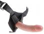 King Cock 8" Strap-On Harness (20,3 cm, Ø 4,6 cm) Hautfarben Hell