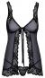 Kissable Babydoll Powernet im Mix mit Effektspitze S/M