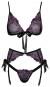 Kissable Strapsset floral Powernet 