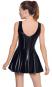 Lack Minikleid mit ausgestelltem Rockteil XS