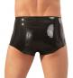 Latex-Pants mit Penis/Hodenhülle Schwarz S/M