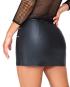 Minirock aus Lederimitat S