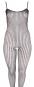 Ouvert Catsuit aus Stretch-Grobnetz S/M