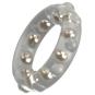 Rebel Cock Ring with Metal Balls 