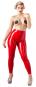 Rote Latex-Leggings XL