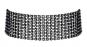Schwarzes Halsband mit Strasssteinchen 