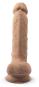 SILEXD Naturdildo mit Saugfuß (18,8 cm, Ø 3,8 cm) 