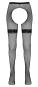 Straps-Strumpfhose S/M