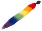 Analplug mit Schweif in Regenbogenfarben (7,2 cm, Ø 3,5 cm) 