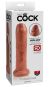King Cock 7" Uncut Cock (17,8 cm, Ø 4,6 cm) 