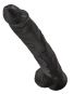 King Cock Riesendildo Schwarz (35,6 cm, Ø 6 cm) 