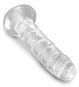 King Cock Clear Dildo (17,8 cm, Ø 3,8 cm) 