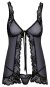 Kissable Babydoll Powernet im Mix mit Effektspitze L/XL