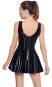 Lack Minikleid mit ausgestelltem Rockteil XS