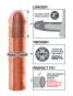 Mega 3" Extension (22,8 cm , Ø 5 cm) Hell