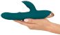 Rabbitvibrator mit Massagering & Klopf-Arm (22,7 cm, Ø 3,7 cm) 